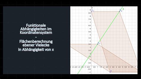 Aufgabe zur funktionalen Abhängigkeiten Flächenberechnung in