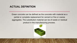 Green concrete | PPT