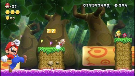 New Super Mario Bros U Deluxe Bridge Over Poisoned Water Secret