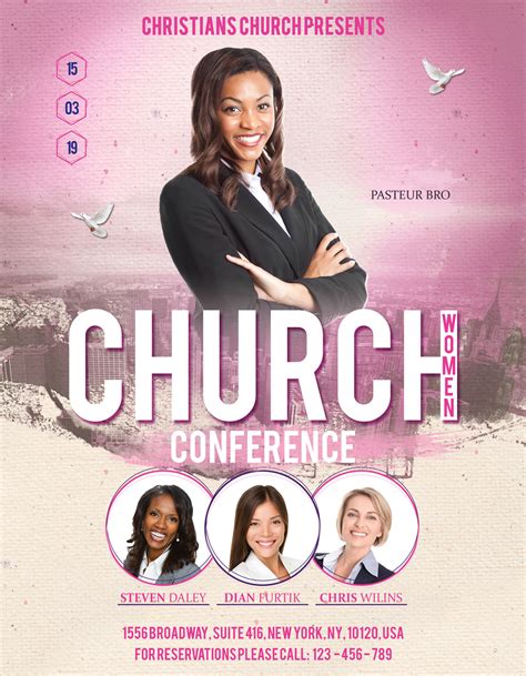 Church Women Conference Flyer Poster 227873 Flyers Design Bundles