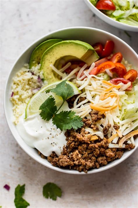 Low Carb Taco Bowls • Salt And Lavender