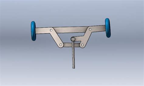 前轮转向机构solidworks 2014模型图纸下载 懒石网