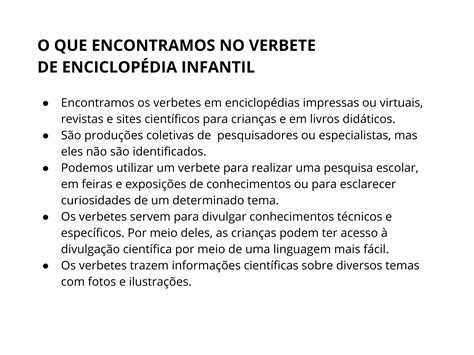 Plano De Aula Ano O Que S O Os Verbetes Das Enciclop Dias