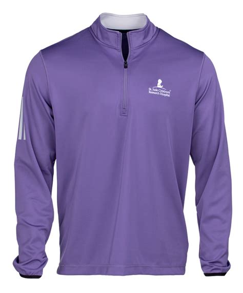 Mens Adidas Quarter Zip Purple Pullover St Jude T Shop