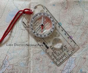 How To Take A Bearing Using A Map And Compass Thistle Trekking