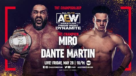 Aew Dynamite Card For Tonight Tpww