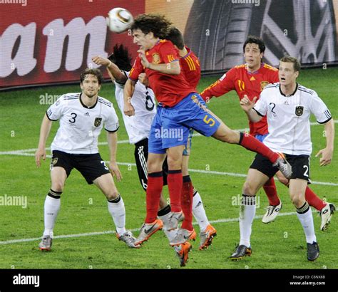 Spain defender Carles Puyol During the 2010 FIFA World Cup semi final ...