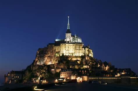 Mont Saint Michel Ancient Normandy Sunset Abbey Monastery France