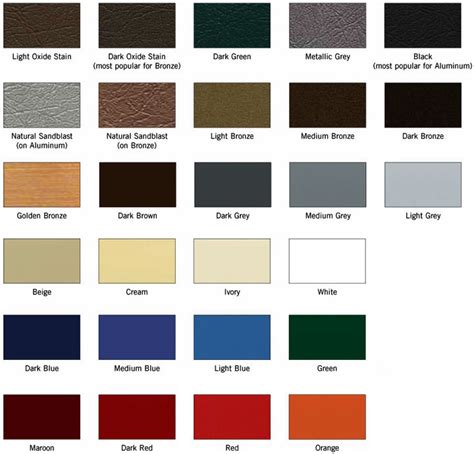 Matthews Paint Metallic Color Chart A Visual Reference Of Charts