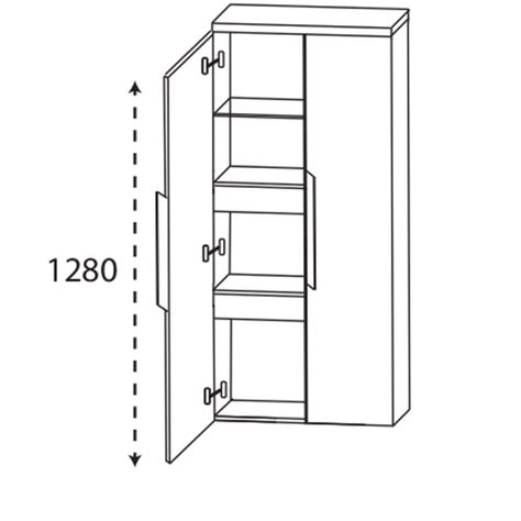 Puris Classic Line Mittelschrank Mit Innenschubkasten Cm