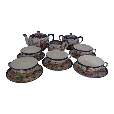 Antique Japanese Tea Set | Chairish