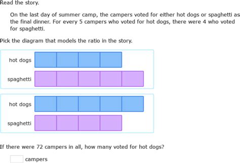 6th Grade Commone Core Tape Diagram Worksheet With Ratio