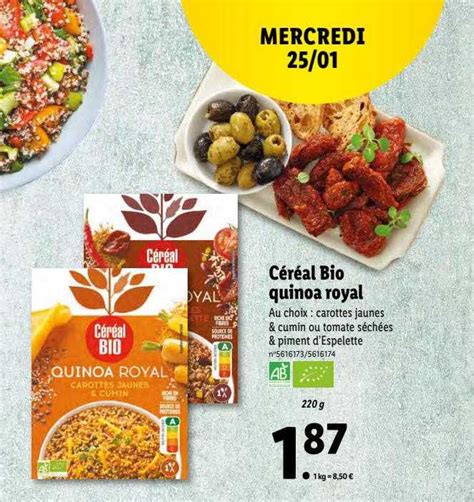 Promo Céréal Bio Quinoa Royal chez Lidl iCatalogue fr