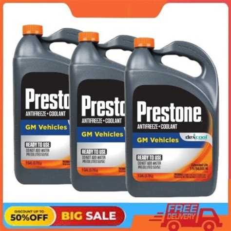 Pack Prestone Dex Cool Antifreeze Coolant Extended Life Gal