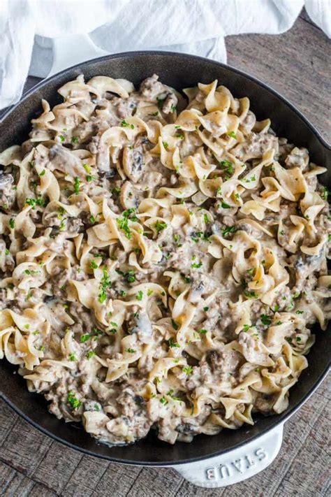 Ground Beef Stroganoff Recipe - NatashasKitchen.com