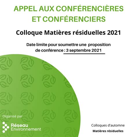 Appel aux conférencières et conférenciers pour le Colloque Matières