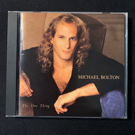 Cd Michael Bolton The One Thing 1993 Said I Loved You But I Lied