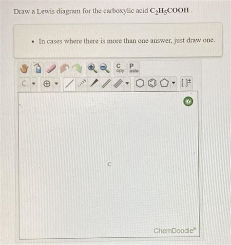 Solved Draw A Lewis Diagram For The Carboxylic Acid Chegg