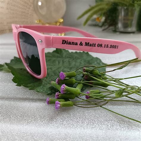 Personalized Heart Shaped Wedding Sunglasses Pack Of 50 Summer Wedding Favors Pool Party