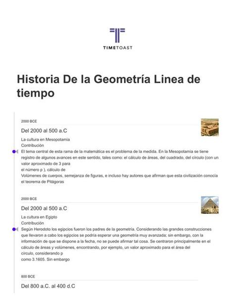 Historia De La Geometr A L Nea Del Tiempo Udocz 45120 Hot Sex Picture