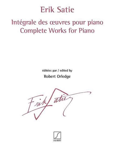 Int Grale Des Uvres Pour Piano Voll Erik Satie