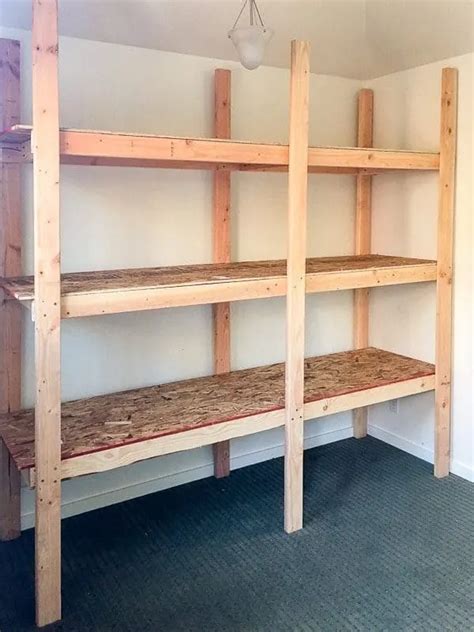 Diy Storage Shelves With 2x4s And Plywood The Handymans Daughter