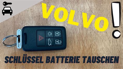 Volvo Schlüssel Batterie tauschen 1 YouTube