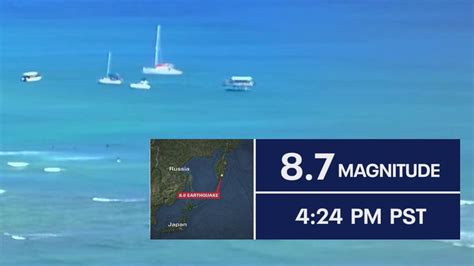 Tsunami activity reported in California after 8.8 magnitude earthquake ...