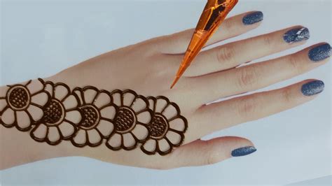 Easy Mehndi Designs For Back Hands Beautiful And Simple Henna Designs Youtube