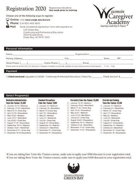 Fillable Online WCA Registration Form 2018 Pdf Fax Email Print PdfFiller