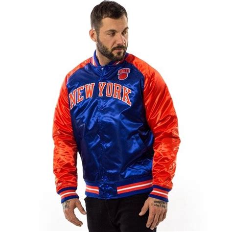 Kurtka Męska Mitchell And Ness Nba Tough Season Satin Jacket New York