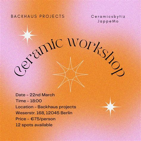 Ceramic Workshop Class At Backhaus Projects In Berlin