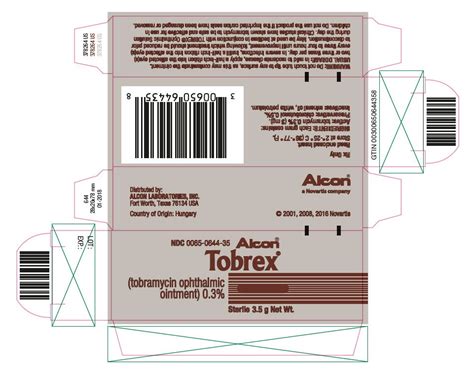 Tobrex Ophthalmic Ointment Fda Prescribing Information Side Effects