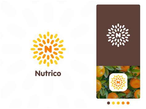 Nutrico Logo Concept Logo Concept Powerpoint Background Design