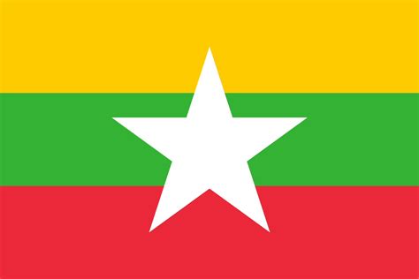 Free Burma Flag Images: AI, EPS, GIF, JPG, PDF, PNG, and SVG