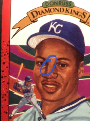 1990 DONRUSS BO JACKSON DIAMOND KINGS 1 Rare Only1 ERROR BASEBALL CARD