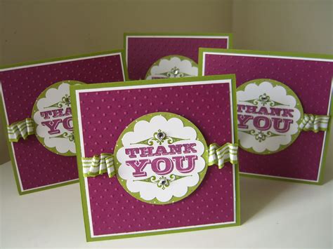 Stampin' Stacy: Birthday Thank You Notes