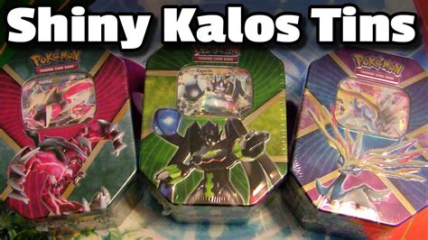 Pokémon TCG Shiny Kalos Tins Shiny Xerneas Shiny Yveltal Zygarde