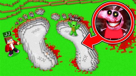 Jj And Mikey Found Scary Peppa Exe Footprint In Minecraft Maizen