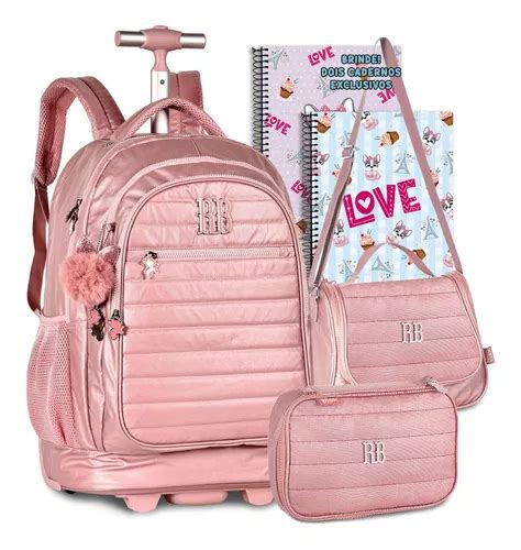 Kit Mochila Escolar Rb Rebecca Bonbon Feminina Metalizada Mercadolivre