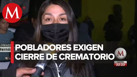 Pobladores protestan por contaminación de crematorio en Edomex Vídeo