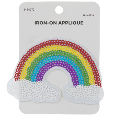 Rainbow Sequin Iron On Applique Hobby Lobby