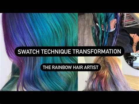 Mermaid Hair Tutorial Transformation Education Swatch Technique