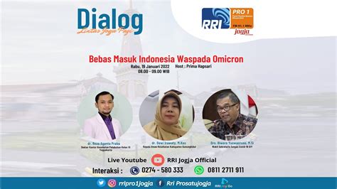 Dialog Lintas Jogja Pagi Tema Bebas Masuk Indonesia Waspada