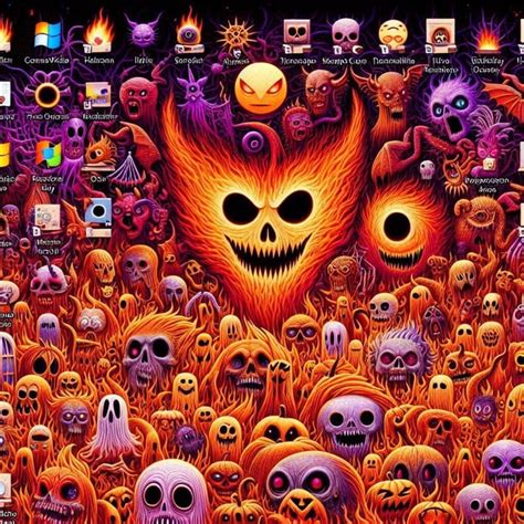 Spooky icons haunting the Windows desktop : r/weirddalle