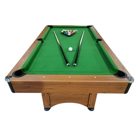 7ft Pool Table with Balls & Cues - Indoor Eight Ball Table - Wood ...