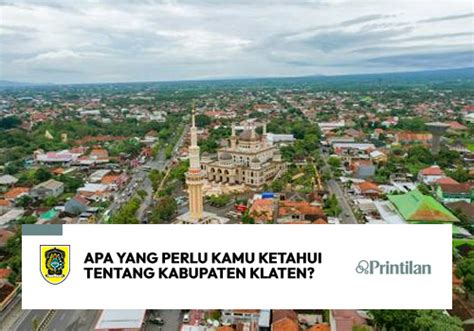 Fakta Kabupaten Klaten Kota 1000 Candi Dan Mata Air Printilan