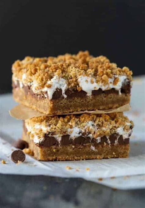 Gooey Baked Smores Bars Eat Dessert Dessert Bars Smores Dessert