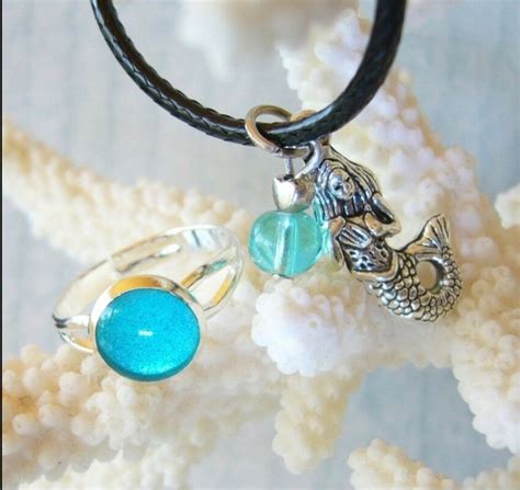 Mako Mermaid Inspired Adjustable Mermaids Moon Pool Ring Etsy Australia