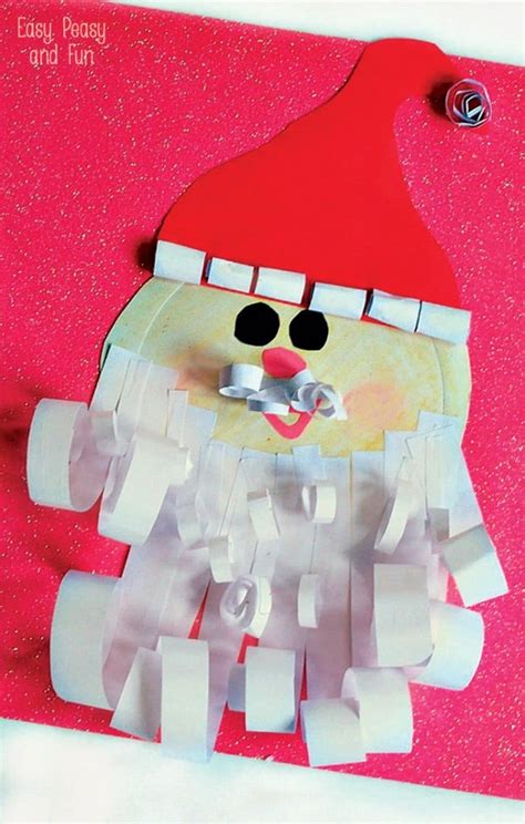 Paper Plate Santa Craft Easy Peasy And Fun